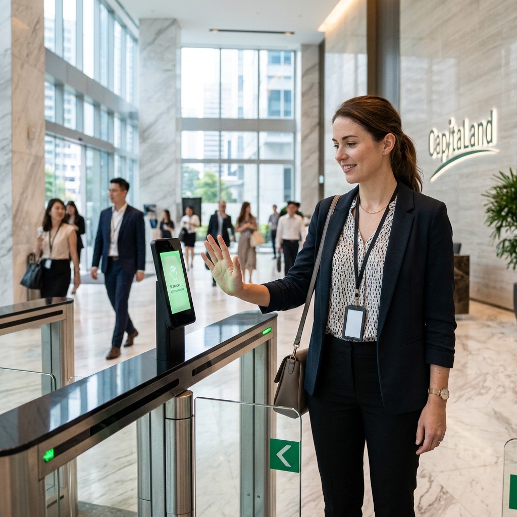 CapitaLand Pilots Palm Recognition Office Access with PalmAI